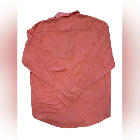 Natural Blue By Visitor NWT Button Up Pink 100% Linen Size Large - Picture 5 of 10